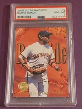1996 Fleer Ultra Rawhide Gold Medallion Barry Bonds #2 PSA 8 San Francisco Giant
