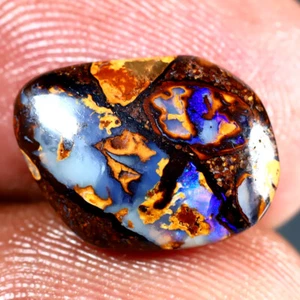 4.62 ct Fancy Cabochon (14 x 10 mm) Multi Color Australian Koroit Boulder Opal - Picture 1 of 1