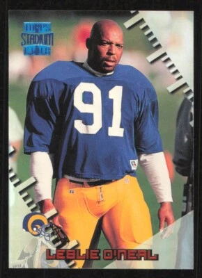 1996 Topps Stadium Club LESLIE O'NEAL Members Only card ST. LOUIS RAMS #317 - Image 1 of 2