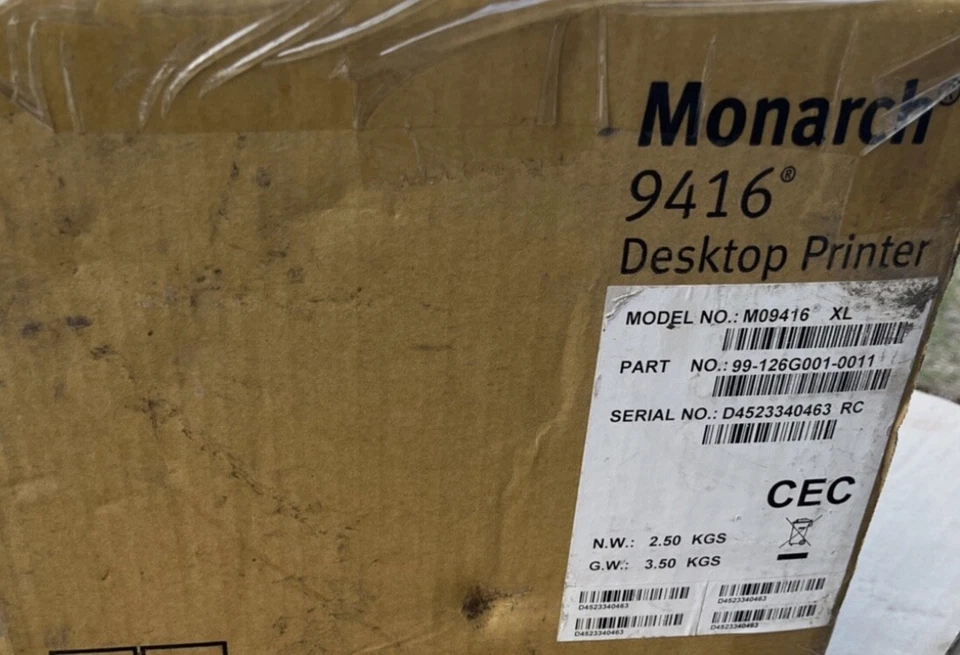 NEW. Avery Dennison Monarch 9416XL Direct Thermal Label Printer. NEW - Image 1 of 1