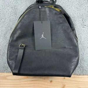 Nike Air Jordan Everyday Essential Black Gold Adjustable Straps Zipper Backpack - Picture 1 of 4