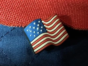 American Flag VINTAGE Shoe Charm (Jibbitz) Celebrate the 4th of July! - Picture 1 of 6