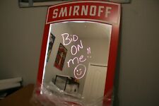 2015 Smirnoff #21 Vodka Lighted Mirror Sign Bar Menu Board Mancave