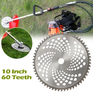 Cortadora de cuerdas cortadora de cepillo de 10"" pulgadas hoja de carburo dientes 60T para cortar malezas - Imagen 1 de 6