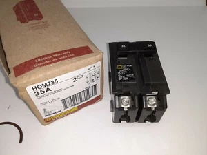 SQUARE D HOM235 35 Amp 2 Pole 240V 10K HOMELINE CIRCUIT BREAKER TYPE HOM NEW - Picture 1 of 12