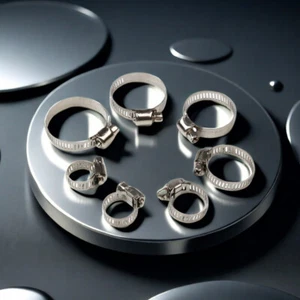 60PC Duct Clamps Hose Clamp Pipe Clamp Air Ducting Clamp Worm Drive Adjustable - Picture 1 of 9