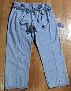 Disney Mickey Mouse Jeans Pants Junk Food Denim Relaxed LARGE Washed Never Worn - Picture 1 of 7