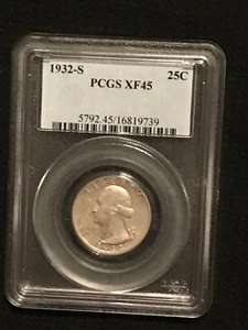 1932 S QUARTER PCGS XF45 - Picture 1 of 2