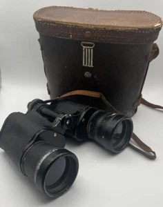 Vintage OMEGA 7X50 Field 71 Degree Binoculars No. 7065 With Case - Needs Clean - Picture 1 of 10