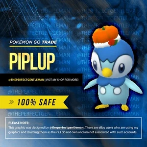 Piplup Halloween Mischief Pokemon #393 GO Gen 4 Sinnoh - Picture 1 of 4
