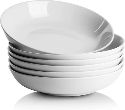 10 Strawberry Street Simply White 36 Oz Pasta/Dinner Bowl, Set of 6 - Image 1 of 4