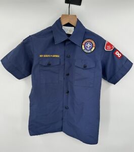 Boy Scouts of America Cub Scout Uniform Youth Shirt USA Blue Size Medium