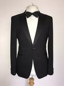 KIN By JOHN LEWIS - Slim Fit WOOL Dinner SUIT - 40 Reg -W34 L33 -GORGEOUS TUXEDO - Picture 1 of 12