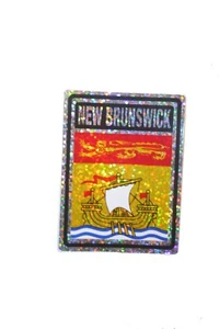 NEW BRUNSWICK PROVINCIAL FLAG VINYL CAR BUMPER STICKERS 4" X 3" INCH NEW - Picture 1 of 1