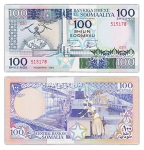 100 Shilin 1989 Somalia / Somalia [Nuevo / UNC ] P35d Shillings - Picture 1 of 1