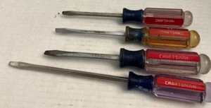 Lot Of 4 USA Craftsman Forged Slotted Screwdriver 41583 3/16” 1/4" 41581 65023 - Picture 1 of 8