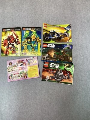 Lot Of Various Lego Instructions Star Wars.Hero Factory.racers Instructions Only - Image 1 of 4