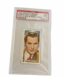 Ardath Tobacco 1935 Trading Card PSA 9 MINT film stage radio Robert Montgomery 