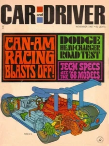 1968 Dodge Charger 426 hemi featured in vintage Car and Driver Magazine - Imagen 1 de 2