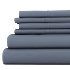 Becky Cameron Bed Sheets Full 6-Piece Polyester (100%) Imported Microfiber Gray