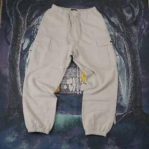 XLARGE Japan Sweat Cargo Pants Sweatpants Cuffed Jogger Heavyweight Size Large - Picture 1 of 3