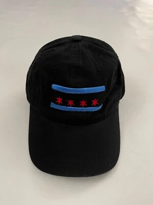 Бейсболка регулируемая Chicago Flag графическая черная один размер  - Изображение 1 из 4