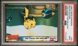 1999 Topps Pokemon First Movie THE CHASE FOR PIKACHU Black Logo - PSA 9 - Picture 1 of 2