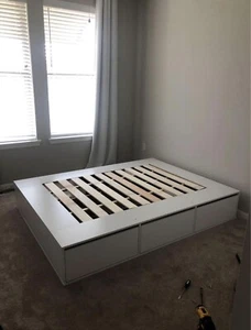 bed frame and mattress - Picture 1 of 3