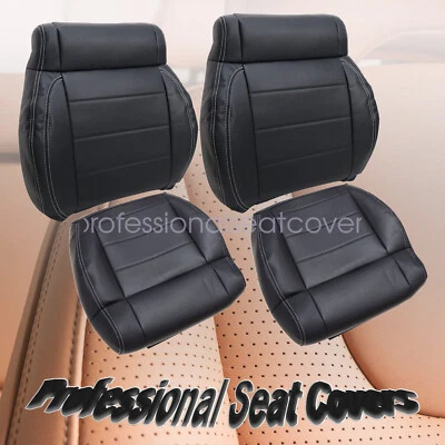 For 2008 2009 2010 2011 2012 Jeep Wrangler Driver & Passenger Leather Seat Cover - Image 1 of 4