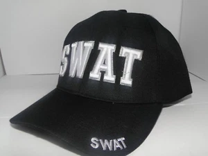 Baseball Cap SWAT Black New from USA - Picture 1 of 2