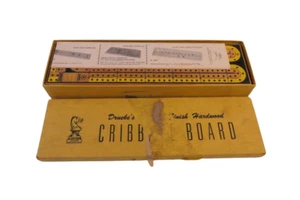 Drueke Cribbage Board No. 205 With Card Holder - Picture 1 of 7