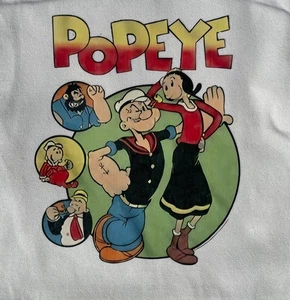 Popeye The Sailor Man Olive Oyl & More Reusable Black Canvas Tote Bag Free Post - Picture 1 of 5