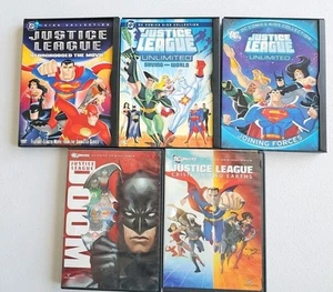 Justice League DVD Lot Of 5 DC Comics Unlimited Animated Series & Movies | GOOD - Picture 1 of 7