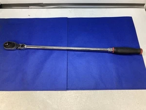 Snap-on SHLF80A 1/2" Dr Dual 80 Tech Soft Grip Long Handle Flex-Head Ratchet Red - Picture 1 of 10