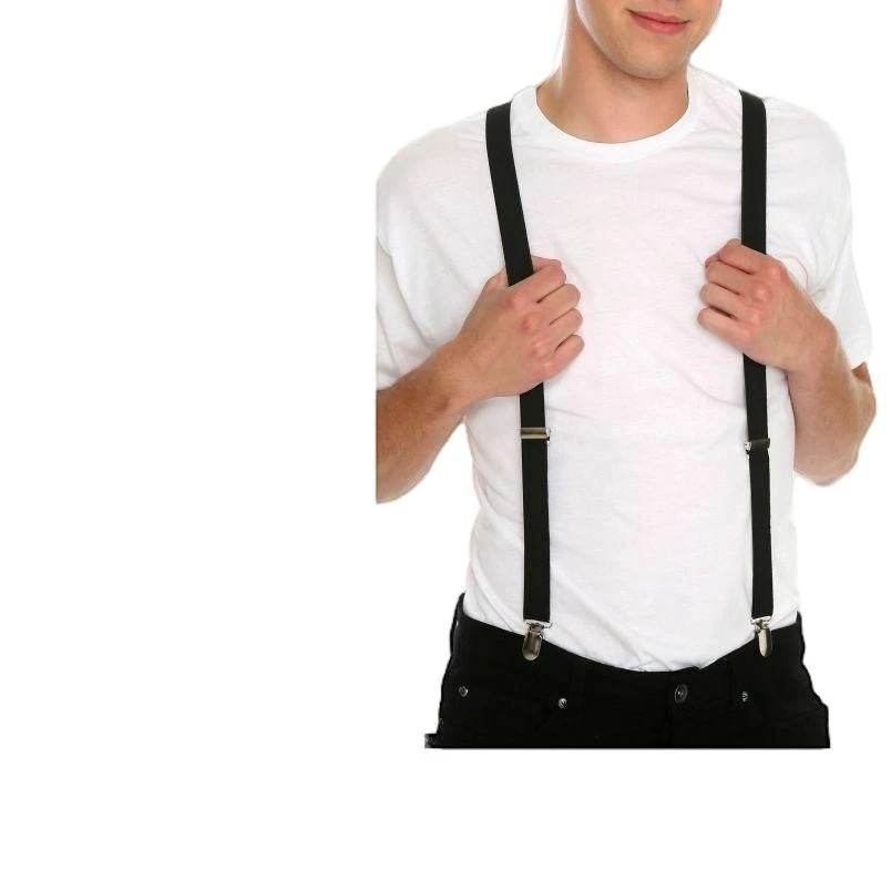 Mens Suspenders Unisex Adjustable Braces Clip On Elastic Y-Back Womens 100Cms - image 1 of 1
