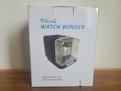 Versa G087 Reloj Único Enrollador Automático Negro con Cable de Alimentación - Nueva Caja Abierta Foto 1 de 4