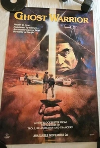 VINTAGE 1986 GHOST WARRIOR FILMPLAKAT Ex CON 40x27 - Bild 1 von 2