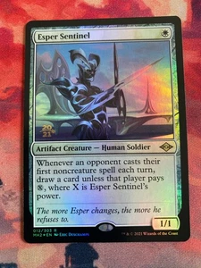 MTG Modern Horizons 2 Esper Sentinel Promo Foil - Foto 1 di 1