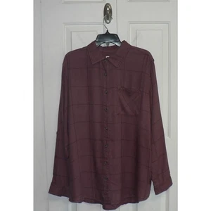 Magellan Willow Creek Long Sleeve Plaid Button Down in Zinfandel Plaid XL $25 - Picture 1 of 3
