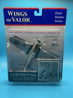 Wings of Valor Pearl Harbor Series Curtiss P-36A 2002 pieza limpia sellada de fábrica Foto 1 de 4