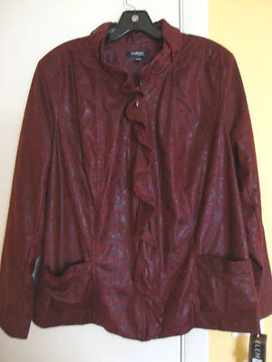 New Womens Elementz Rose Jacket Lightweight Lined Size 1X NWT - Image 1 of 4