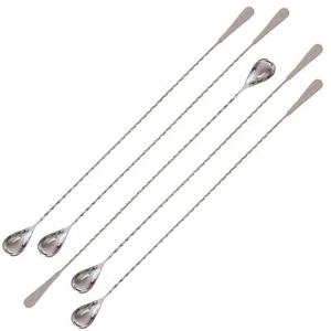 18" Cocktail Mixing Glass Bar Spoon Long Handle Stainless Steel Drink Mixer To C - Picture 1 of 8
