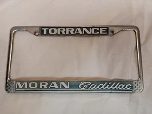 Torrance Moran Cadillac CA Car Dealer Metal License Plate Frame - Picture 1 of 3