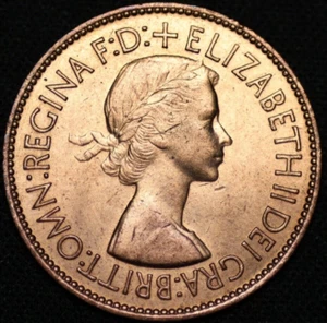 GREAT BRITAIN ~ 1953 ~ Penny ~ RARE YEAR & GRADE ( 1 COIN ONLY ) ☘️ RARE-#31 ☘️ - Picture 1 of 4