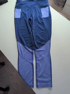 Danskin Now Girl's Dri More Navy Blue w/ Purple Pants Large 10/12 - Picture 1 of 3