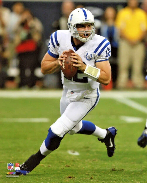 Póster impreso brillante de fútbol americano de los Indianapolis Colts Andrew Luck 8x10 Foto 1 de 1