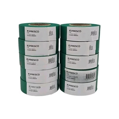 Lot of 10 Presco PresGlo Texas Roll Flagging Tape 3 Mils 1-3/16" x 300ft Neon - Image 1 of 4
