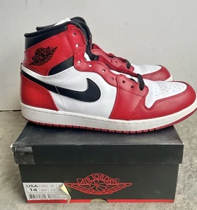Nike Air Jordan 1 Chicago Size 14 332550-163 Bred Black Toe - Picture 1 of 7