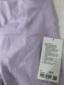 Lululemon Womens Align Pant 25" Sz 8 Lavender Dew Purple - Picture 1 of 3