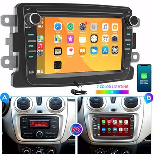 Per Renault Dacia Duster Dokker Symbol Android 14 Autoradio 2+32G Carplay GPS BT - Foto 1 di 14